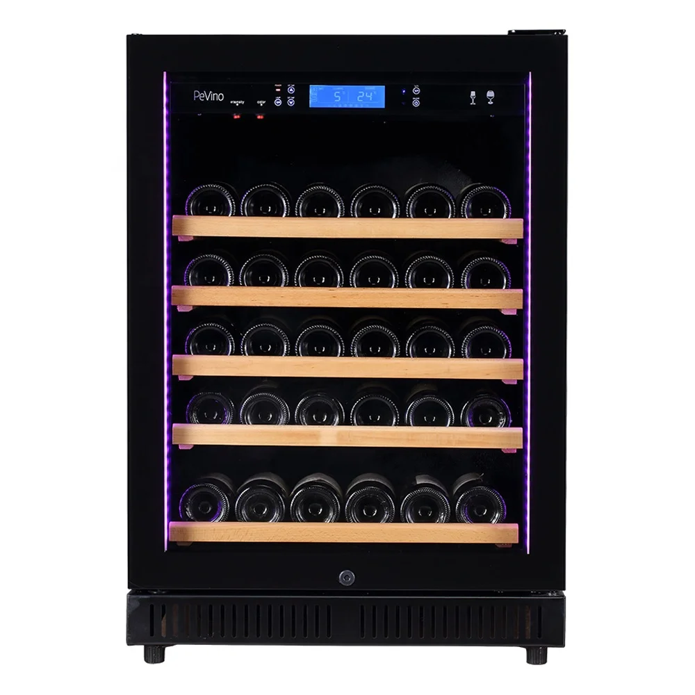 40-46 Bottle Display Wine Bottle Showcase Fridge Freestanding Compressor Wine Cooler
