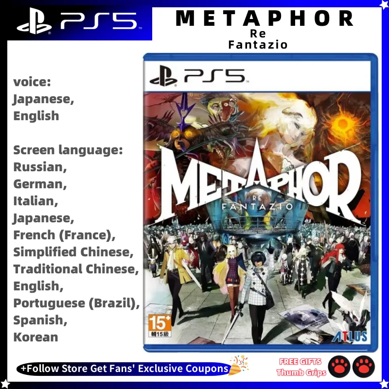 

Playstatio5 PS5 Genuine New Game CD METAPHOR Re Fantazio Playstation5 Game Card Ps5 Games METAPHOR Re Fantazio