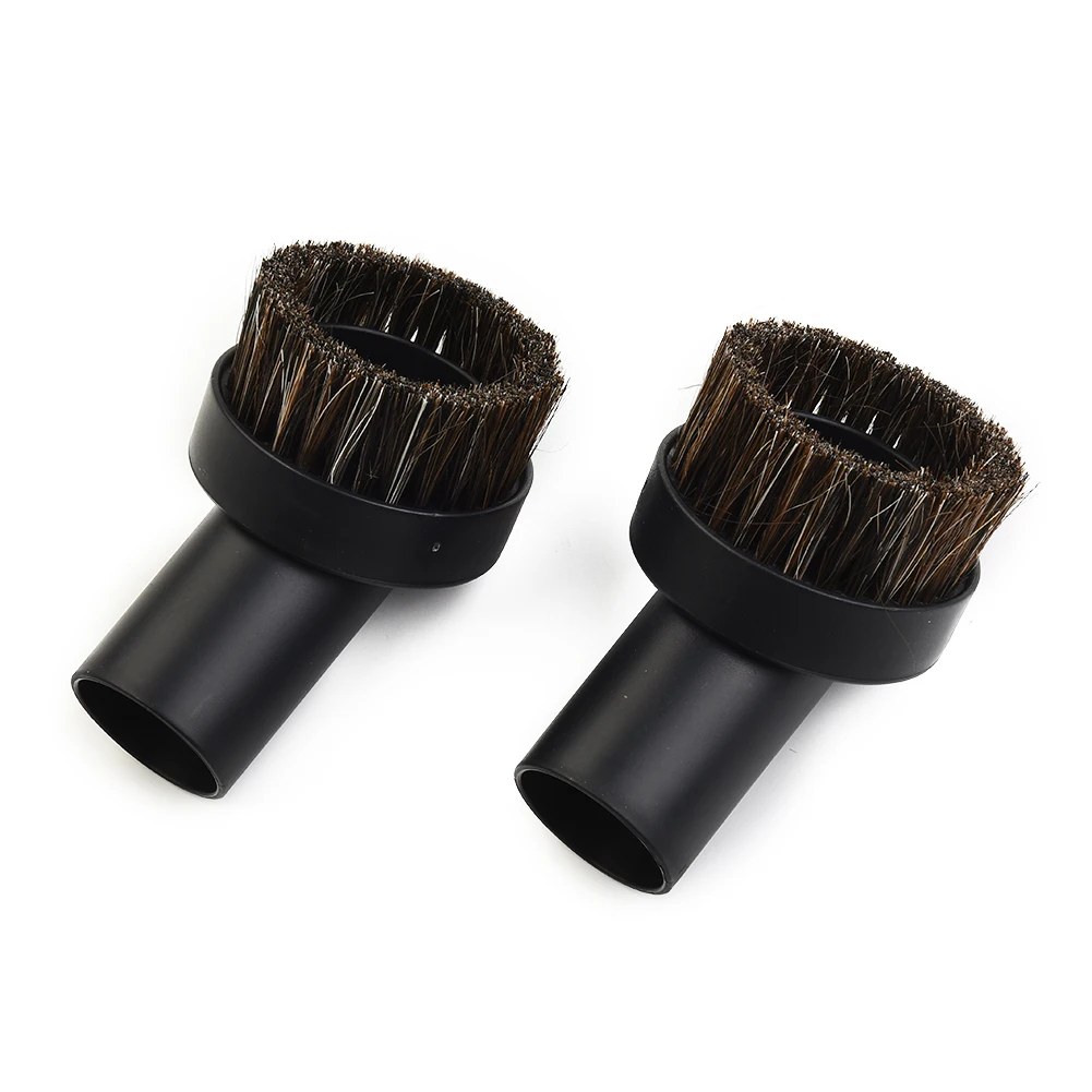 

High Quality Brushes Vacuum Parts Mixed Horse Hair Round Vacuum Cleaner Accessories 2pcs Dusting Brush Horse Hair