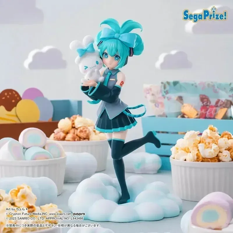 

Оригинальный Sega Hatsune Miku Cinnamoroll Аниме периферийные коллекционные модели, набор для гаража, декоративные украшения, милый подарок для детей