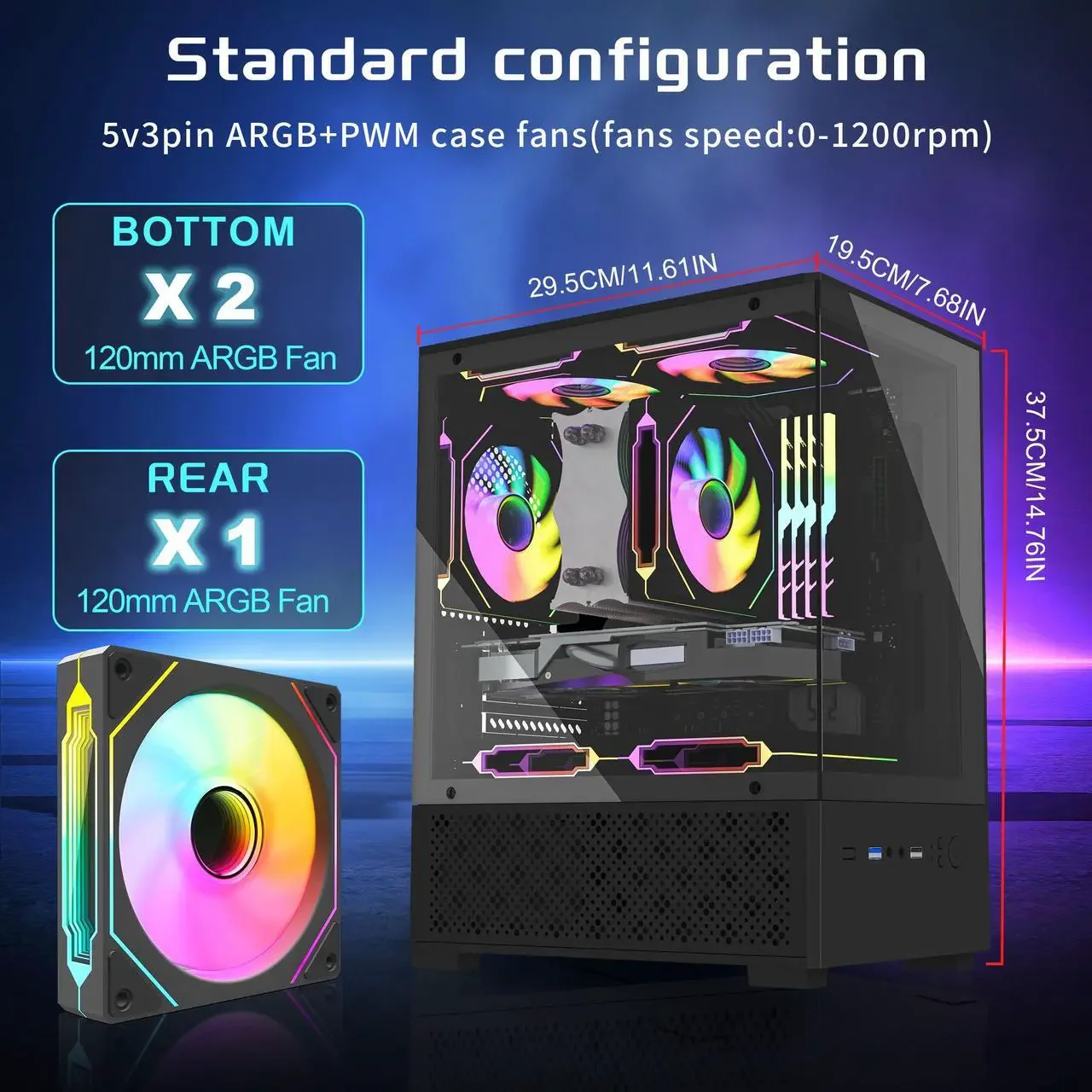 Micro ATX Case, MATX PC Case w - Pc Gaming Dell ulasan dan harga