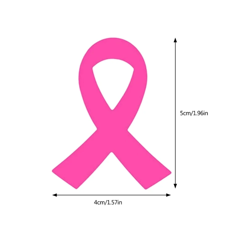 W89C Pink Ribbon nhận thức nhãn dán trang trí nhãn hiệu vú