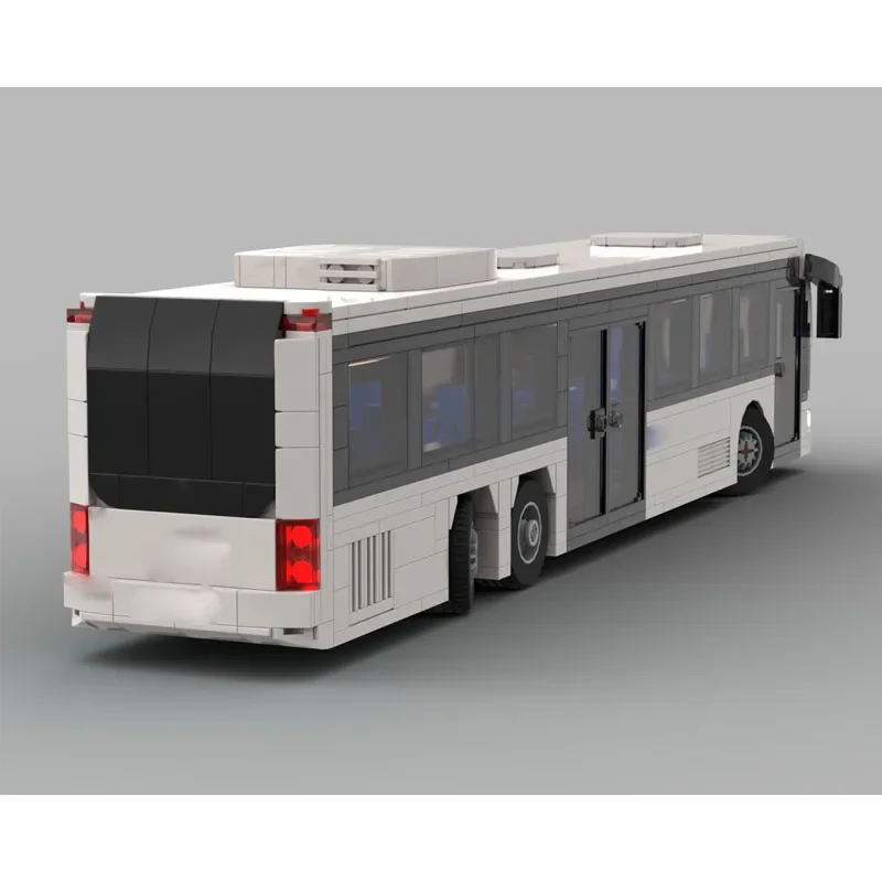 

MOC-93617 City Transit Bus Building Block Model, 706 Parts, Boys' and Children's Birthday Christmas Building Block Toy Gift