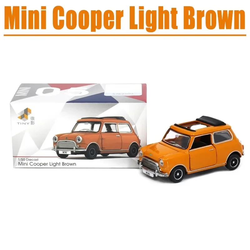

Tiny 1/50 Mini Cooper Light Brown Alloy Toy Motor Vehicle Diecast Metal Model Gifts