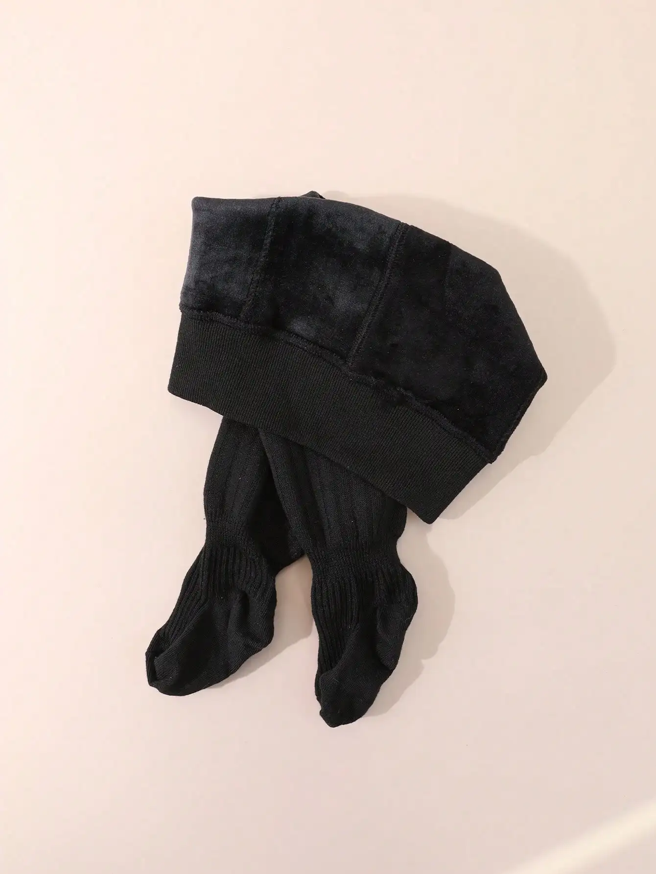 1 Stück Kinder Mädchen Fleece-Strumpfhose, dick, einfarbig, mit vertikalen Streifen, Thermounterwäsche, 0-9 Jahre, Herbst/Winter, warm, für den täglichen Gebrauch im Freien, Leggings. – Detail 14