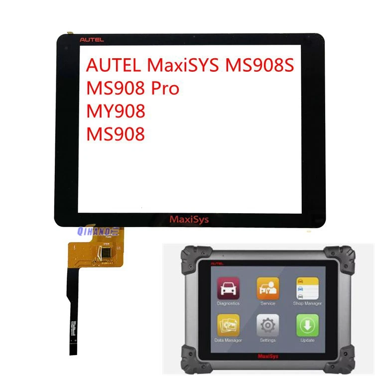 autel-maxisys-ms908s、ms908-pro、my908用、97インチの新しいタッチスクリーン、タッチパネル、デジタイザーガラス