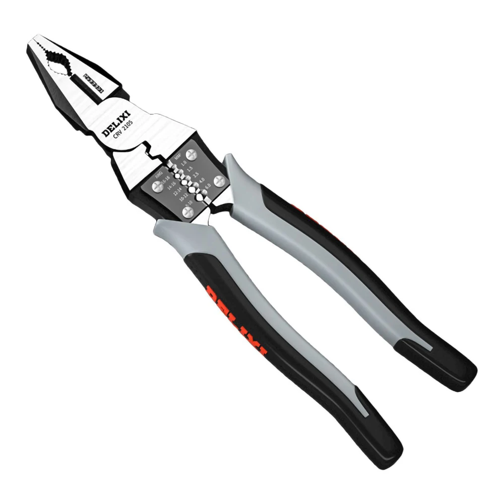 Delixi Multifunctional Diagonal Pliers Wire Cutters 9inch 7inch Universal Needle Nose Pliers Hardware Tools for Electrician