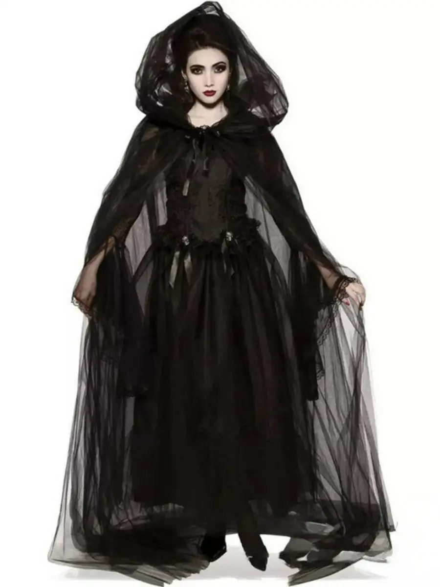 Nowy kostium na Halloween, przebranie dla panny młodej, płaszcz Bla Swan, kostium sceniczny z serii Fem k Elf, tradycyjny chiński...