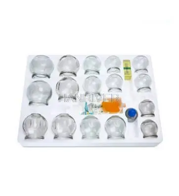 12 pieces to thicken the cups Vacuum cupping, Explosion-proof cupping glass Household cupping massage therapy