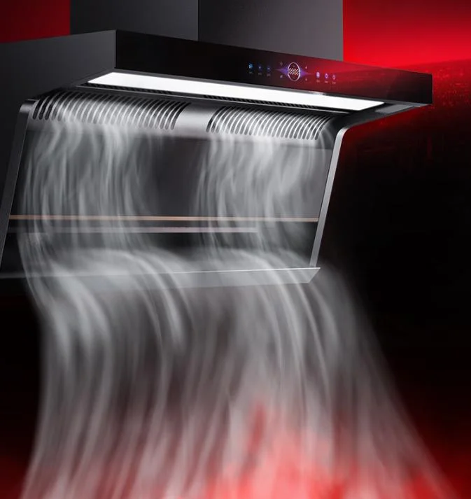 新型90cm家庭用60秒遅延シャットダウン大吸力低騒音壁掛けレンジフード