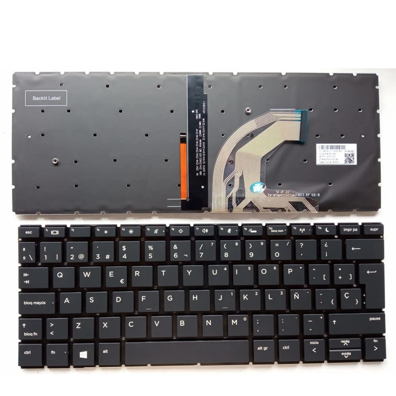 

New SP Spanish Laptop Keyboard For HP 430 G6 435 G6 430 G7 HSN-Q14C Q23C Backlight