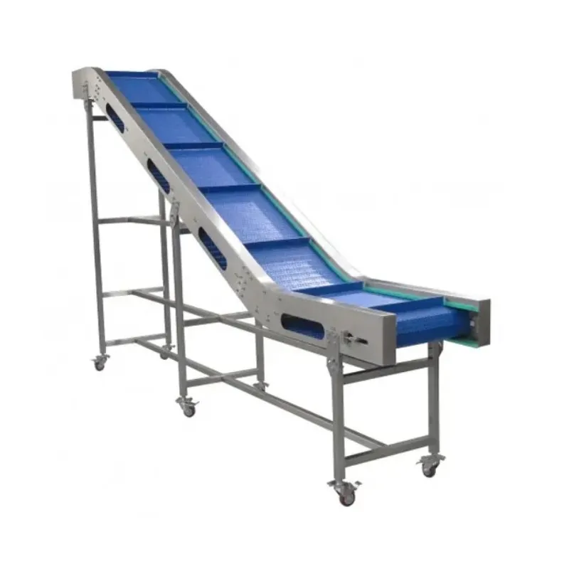 

Z-shaped conveyor belts, inclined modular conveyor belts, for food and fruit manufacturing