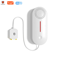 Tuya Smart WiFi Water Alarm Sensor Tank Low Level Monitoring Water Leak Detector Have 80CM Cable 100dB Sound