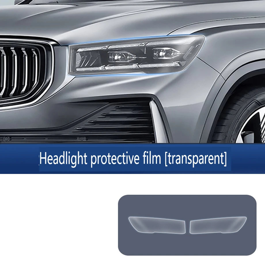 

Car Front Headlamp for Geely Monjaro L TPU Transparent Black Film Exterior Accessories Parts Lamp Strip Car Sticker Body Film
