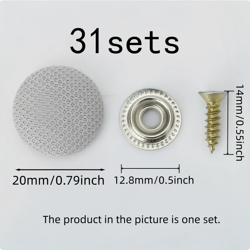 No Glue Required Roof Liner Fasteners 31 pcs, perfect for SUV Headliner Fixing, Universal Car SUV Fit