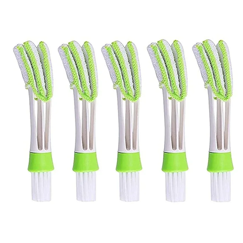 자동차 에어컨 콘센트 청소 브러시, 다기능 양면 청소 소프트 브러시, 키보드 브러시, 블라인드 먼지
