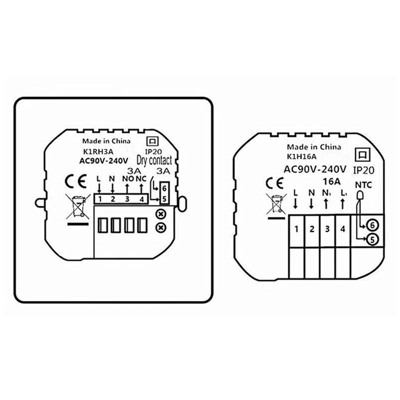 Termostato eléctrico de calefacción por suelo radiante, controlador de temperatura de habitación, AC95V-240V caliente, pantalla LCD Digital
