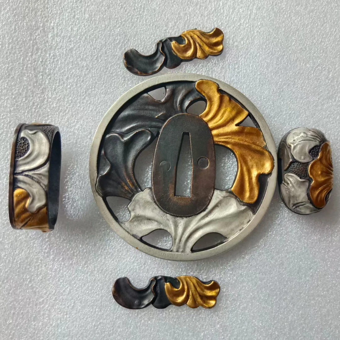 

Strong 1 Set Sword Part Blade Guard Tsuba Fuchi Menuki Copper Case For Katana Edge Sabre Tanto