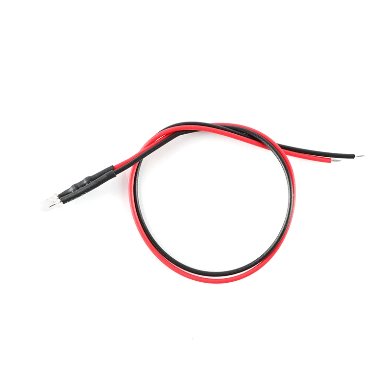 5pcs 3MM/5MM LED 20cm Diode Red Yellow Blue Green White Warm Pink Purple Orange RGB Slow Falsh Light Emitting Diodes With Cable