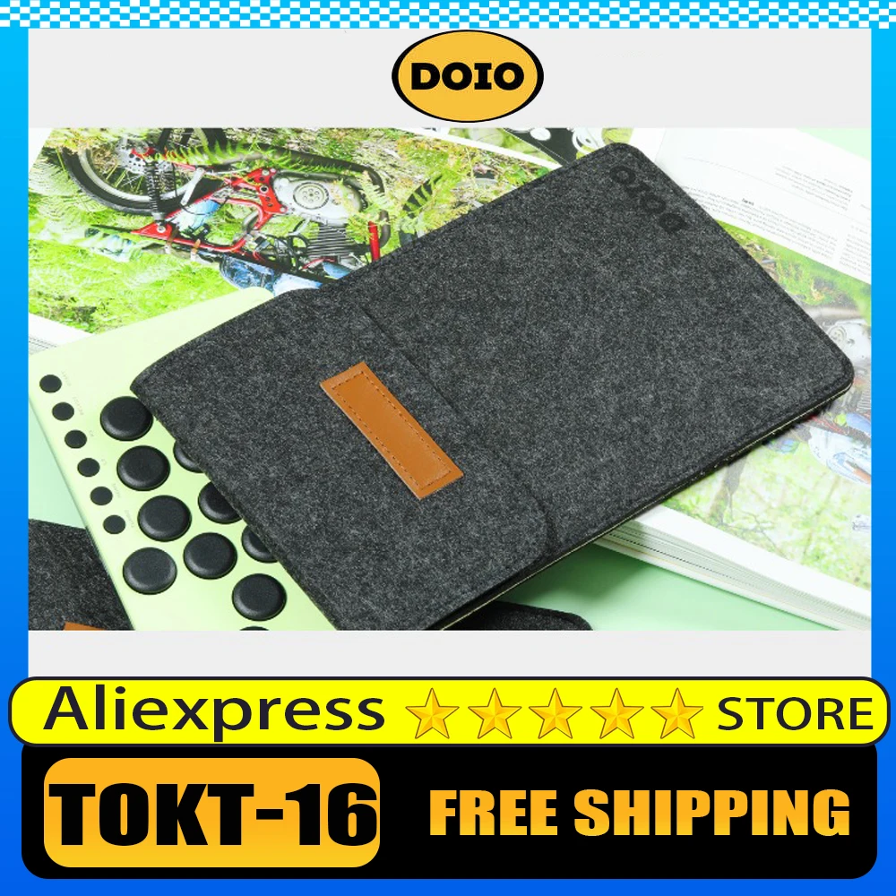 DOIO TOKT-16 Keyboard Bag For HITBOX H06M/H06/H06PRO/H09/H07B Gaming Keyboard Protective Case Portable Leather Shock Absorption