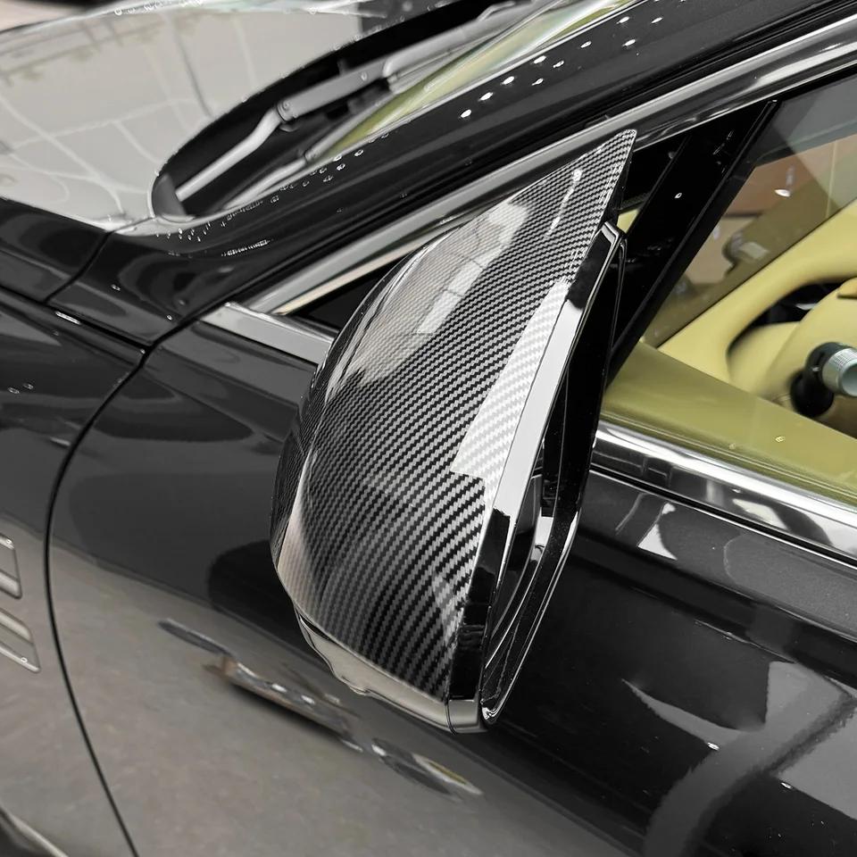 Cubiertas De Espejos Laterales En Fibra De Carbono Real Para Tesla Model X 2016-2025 – Adhesivas – Juego De 2