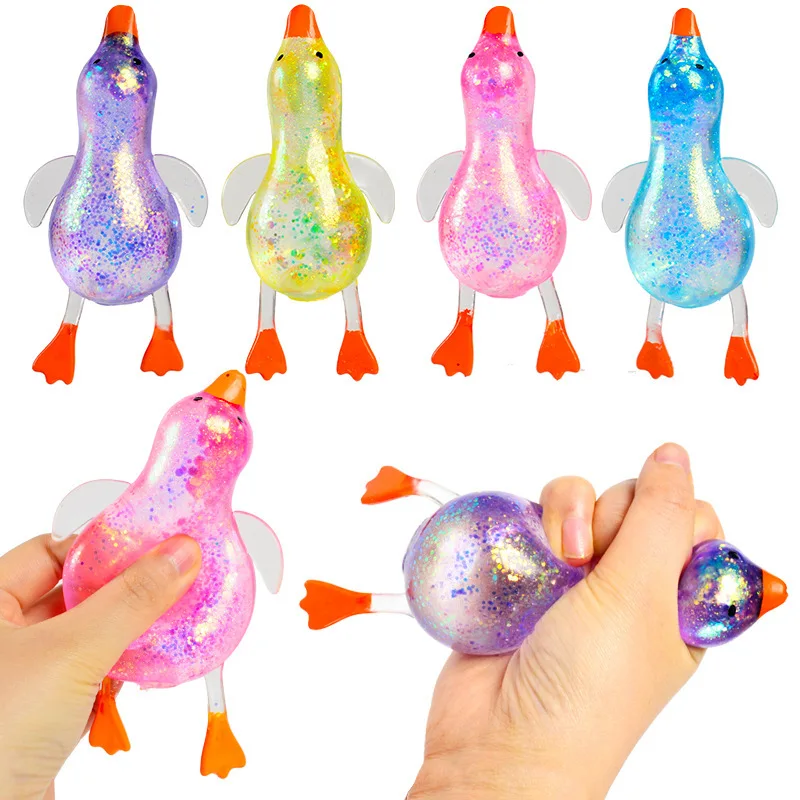 Maltose Bunte Aurora-Ente Quetschbare Weiche Niedliche Tier-Stressabbau-Dekompression Stretch DIY Dekoration Geschenke 