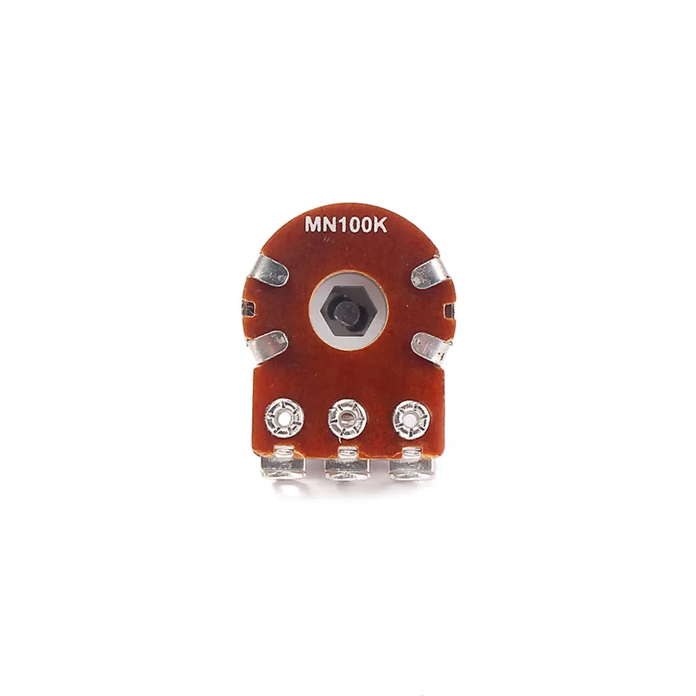 Mn100k 100K Ohm Dual Deck Guitar Amp Potentiometer Audio Log Linear Taper Volume Tone Control Split Shaft Coarse Knurling Solder