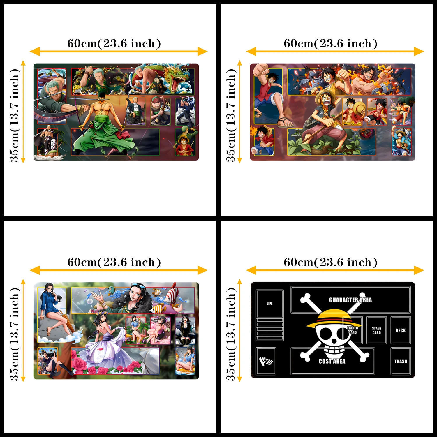 

OPCG One Piece Battle Playmat Trading Card Game Mat Collection Card Play Against Table Mat