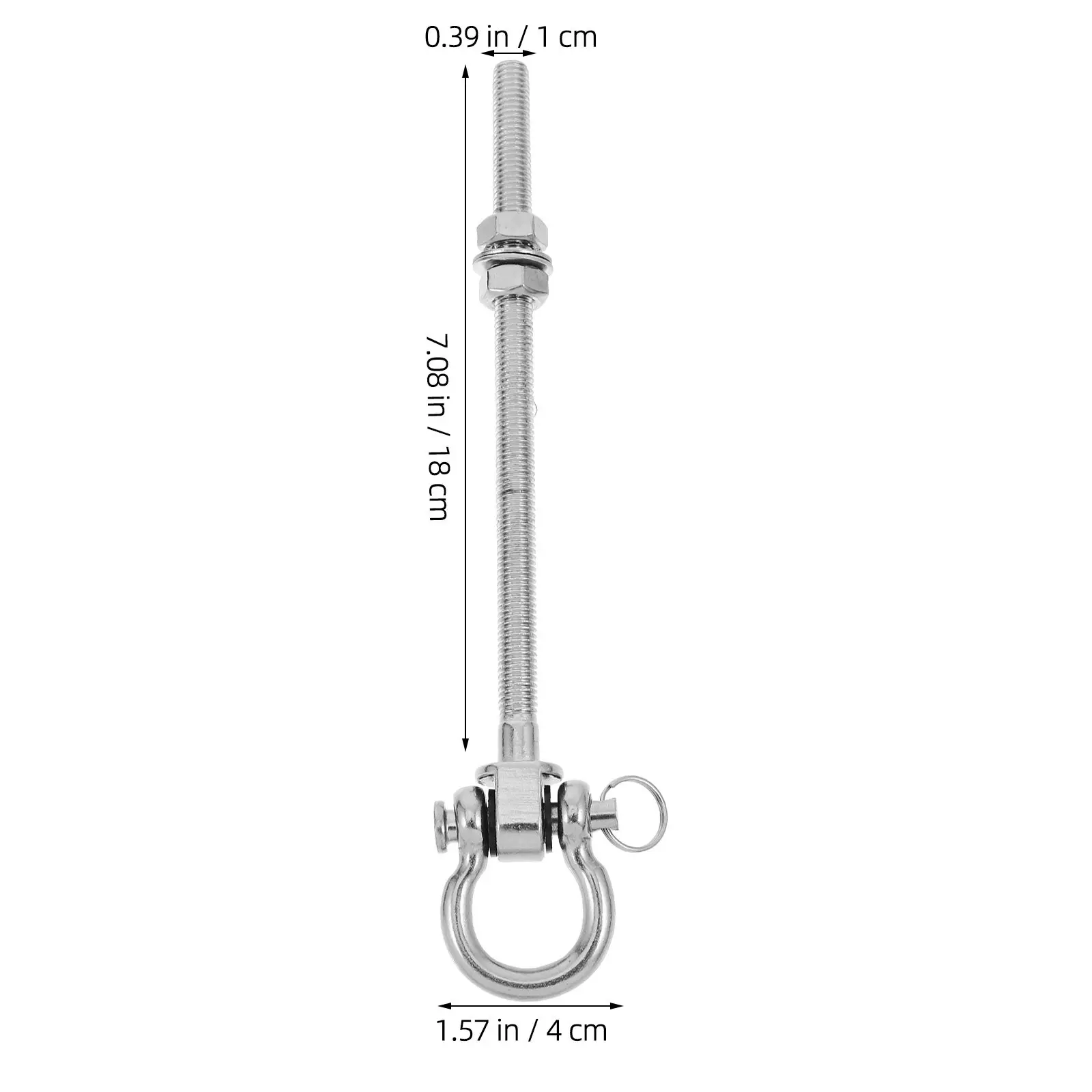 Professional Heavy Duty Stainless Steel Swing Hanger for Porch Swing Hammock Resistance Trainer Heavy Bag Hanging Kit Patio Beam