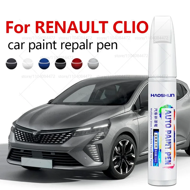 

Ручка для ремонта автомобильной краски для 1990-2025 RENAULT CLIO, аксессуары для ремонта царапин краски, красный NNP, черный GNE, оранжевый, белый, синий RQH