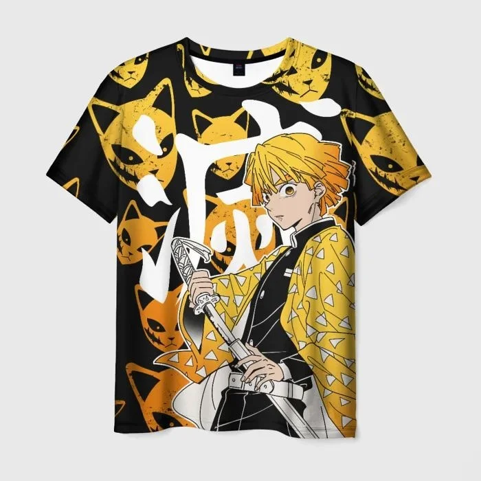 

New Football Jerseys Japanese Anime Bandai Demon Slayer Tanjiro Nezuko T-shirt Sporty Street Loose for Men and Children