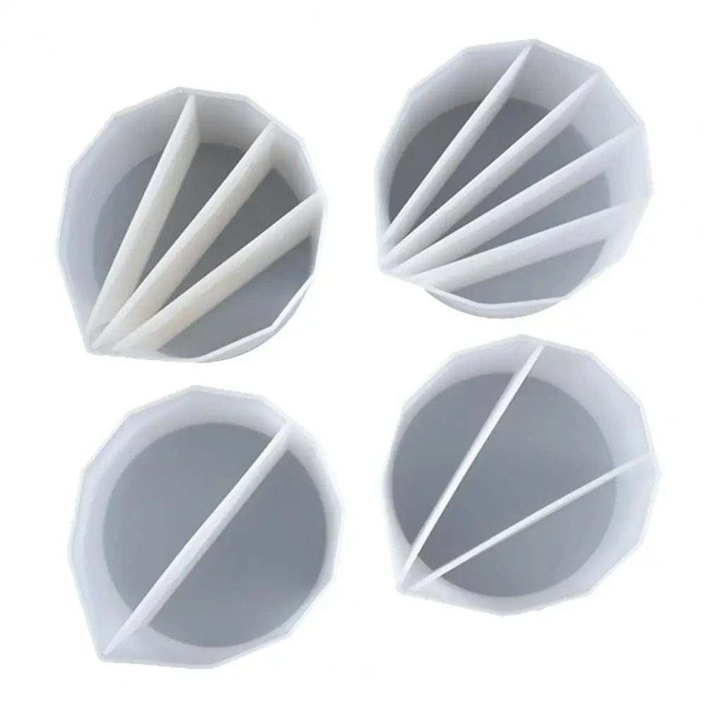 4Pcs Silikonowy kubek do mieszania kolorów z żywicą pigmentową w płynie Wielokomorowy kubek do mieszania płynów z żywicy artystycznej