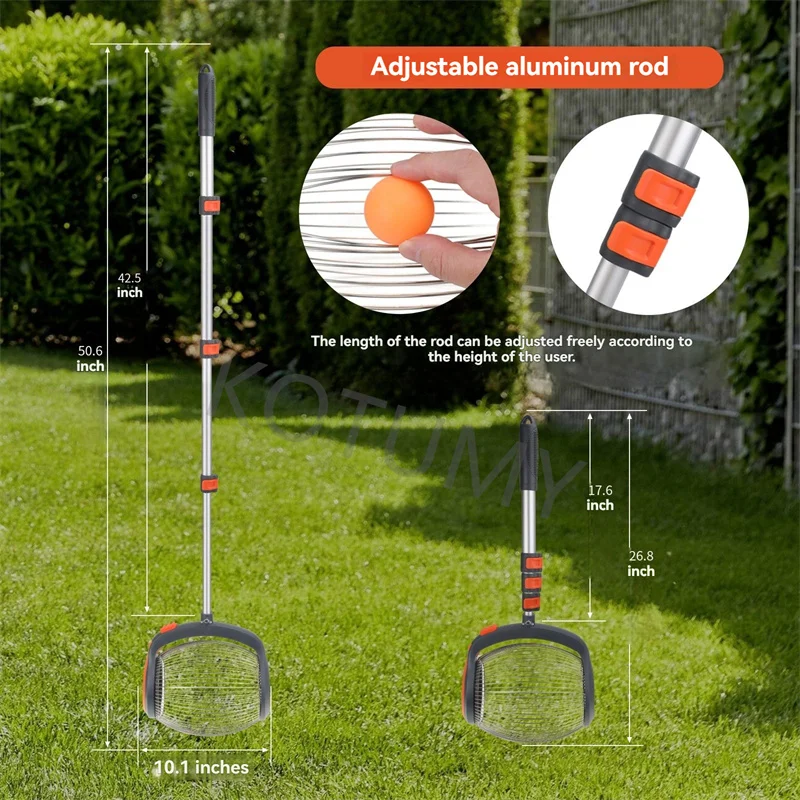 50.6 Inch Nut Collector Portable Rolling Nut Picker Upper For Walnut Acorn Pecan Fruit Collection Backyard Garden Cleaning Tool