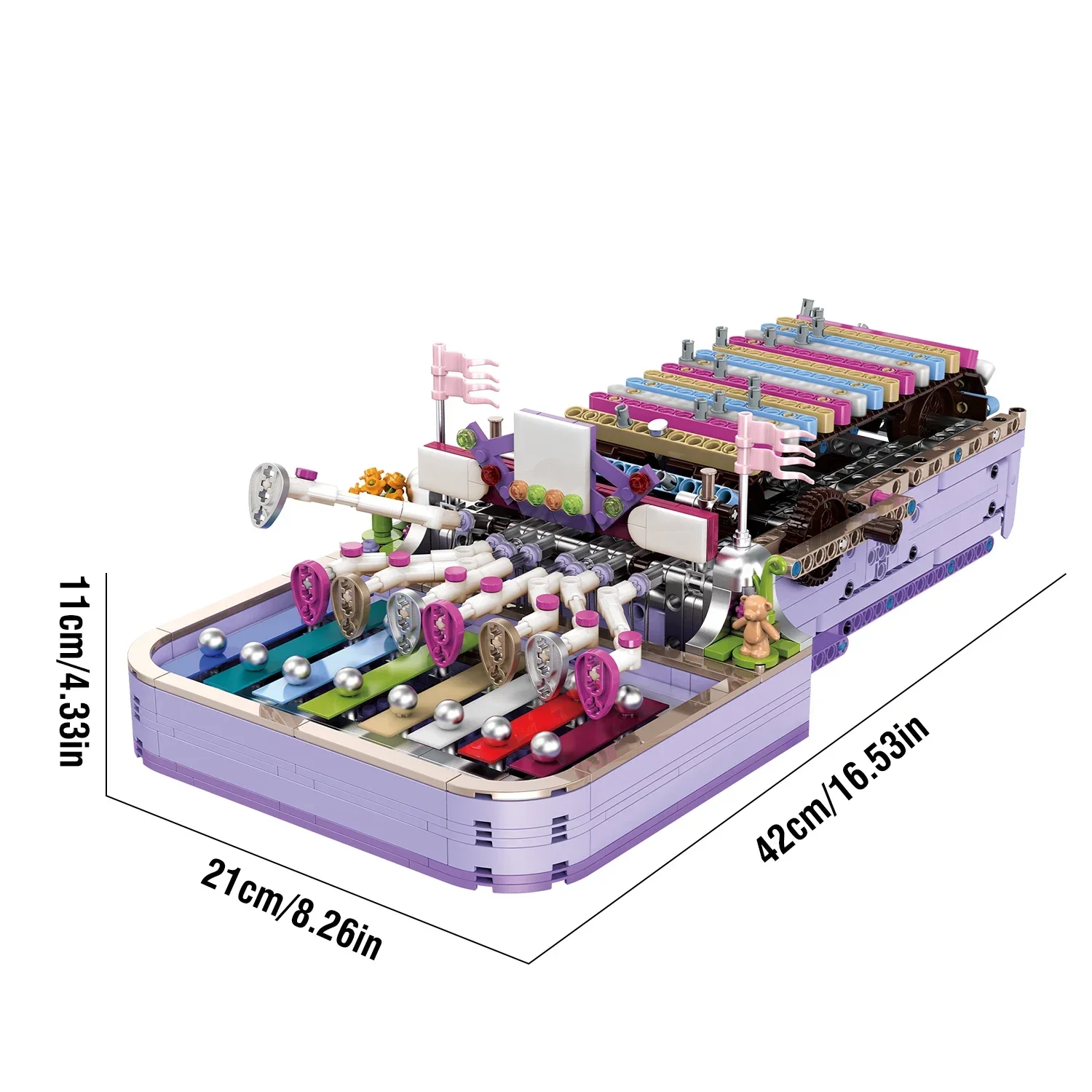 子供用オルゴールビルディングブロックセット,打楽器モデル,建設用レンガ,組み立ておもちゃ,ピアノ音楽コレクション,ギフト