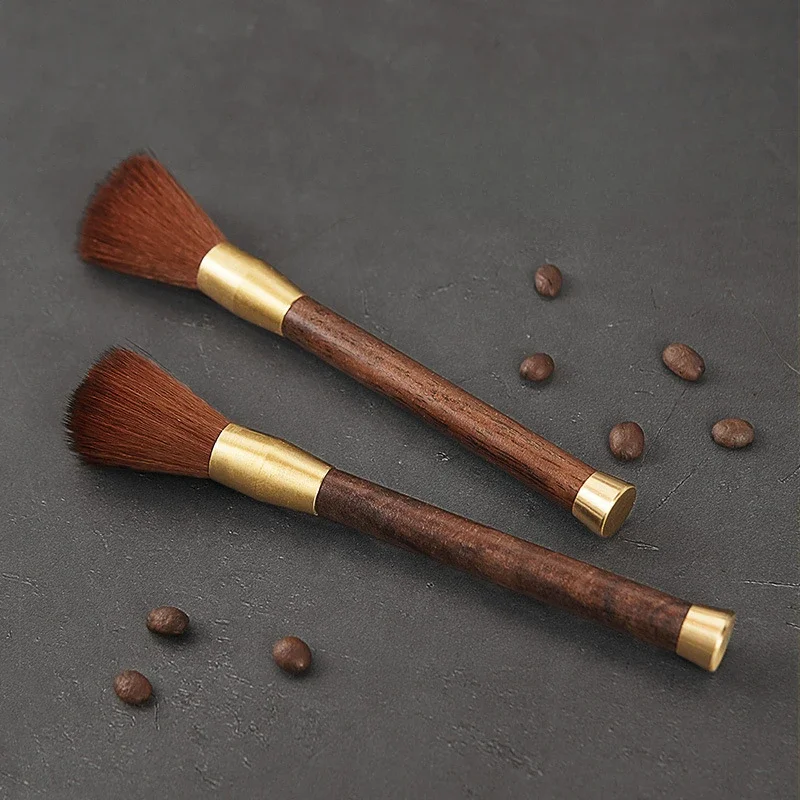 1/2pcs Coffee Grinder Cleaning Brush Wooden Handle Bean Powder Dusting Espresso Brush Barista Tool Coffee Machine Cleaning Brush