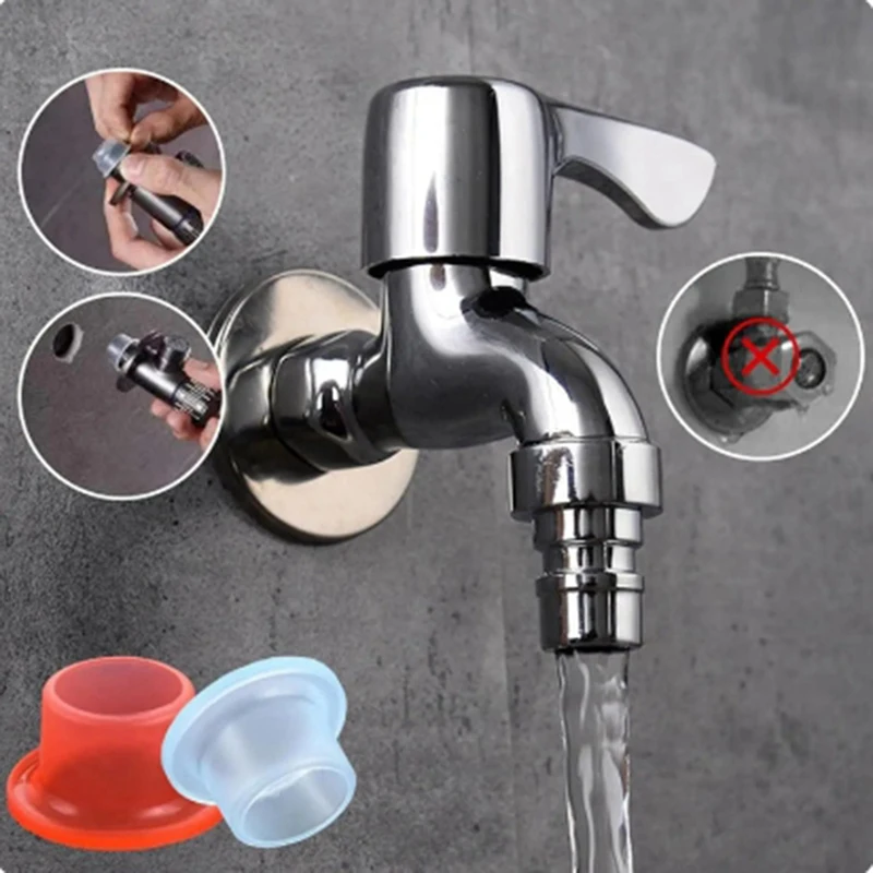 A14F-Faucet Leak-Proof Sealing Gasket Pipe Hose Silicone Gasket For Plumbing Plug Prevent Leakage