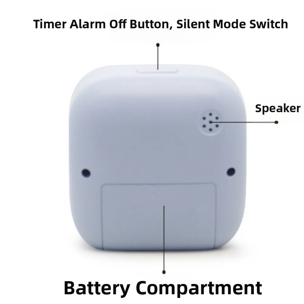 120 Minutes Visual Timer Silent Operation Visualization Countdown Alarm Clock Self-Discipline Portable Kitchen Timer Children