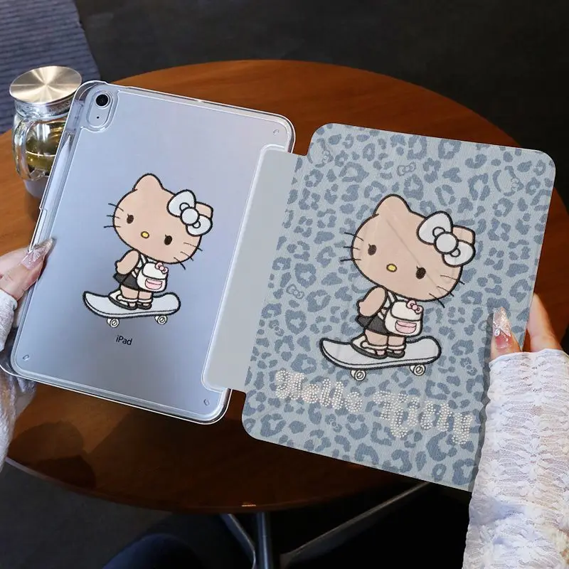 

Fashion Hello Kitty Tablet Case For Redmi Pad 10.6 Xiaomi Pad 5 5Pro 6 6SPro 12.4 7 7Pro Cute Cartoon Anti Fall Protective Cover