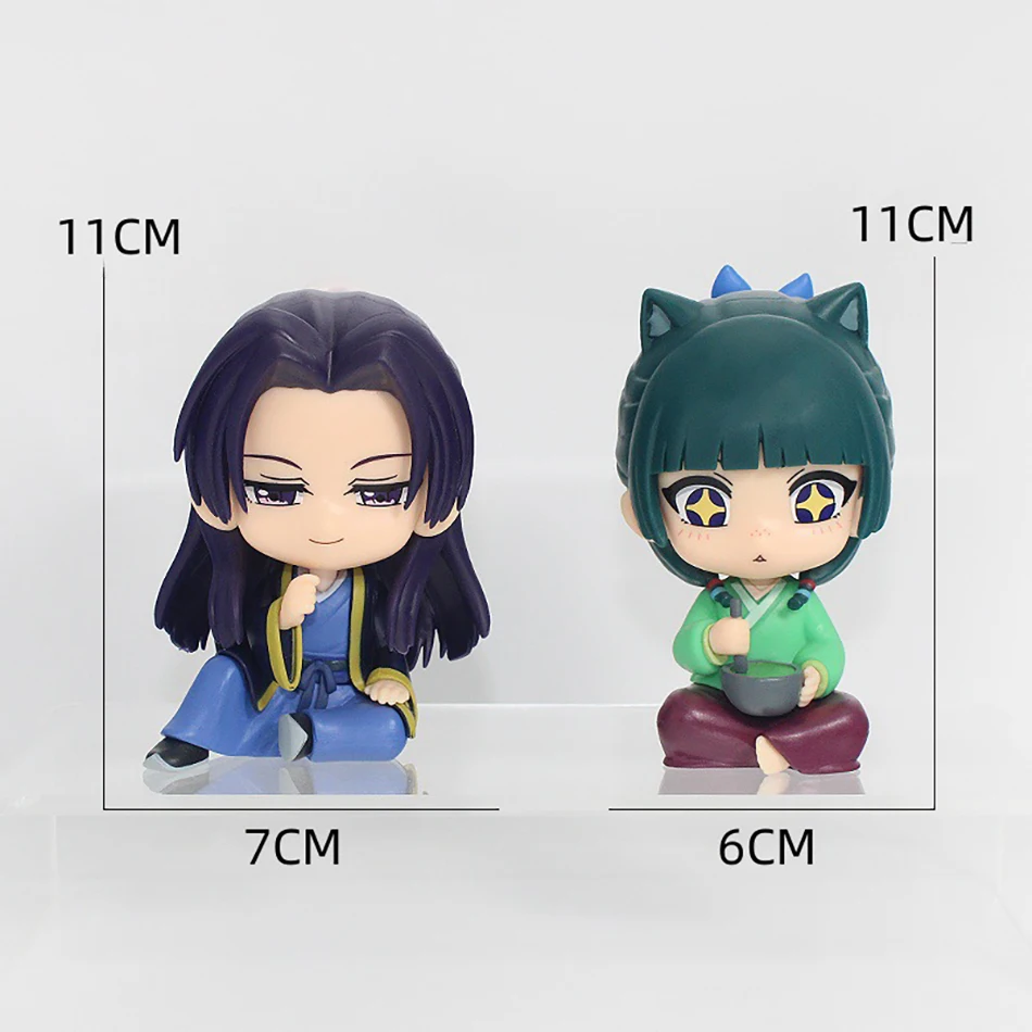 Q Version The Apothecary Diaries Maomao Jinshi Mini Figure Anime Periphery Kawaii Sitting Toys Desktop Car Ornaments Model Gifts