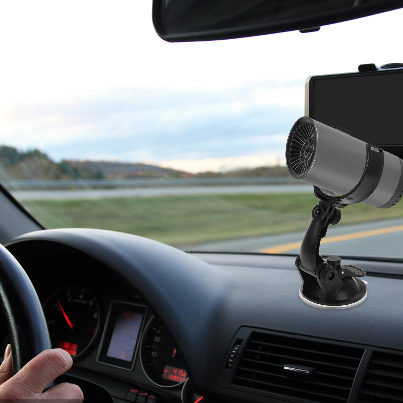 

Car Heater Suction Cup Platform Black Mount Fan Auto Defroster Holder Compact Portable Car Accessories Universal Bracket