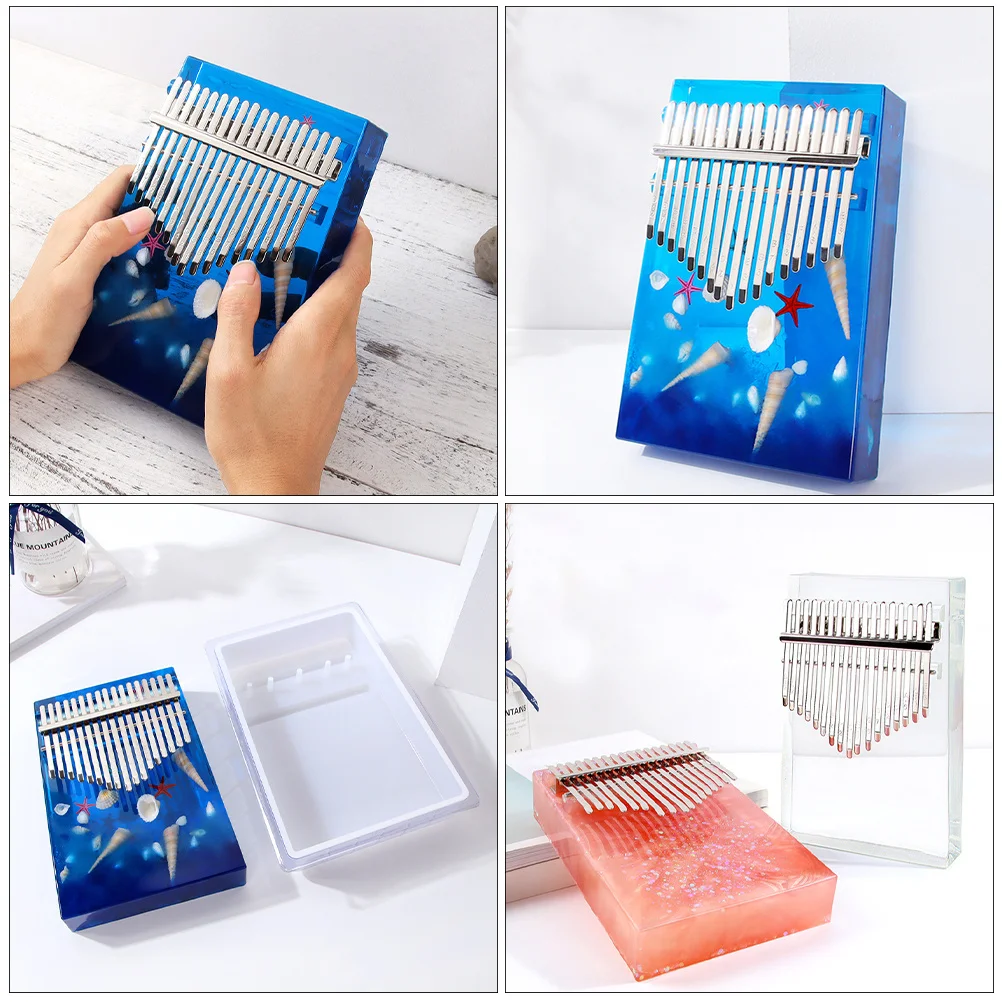 

Finger Kalimba Making Mold 17 Keys Nonstick Easy Separate and Clean Quality Silicone DIY Kalimba Mold DIY Supply
