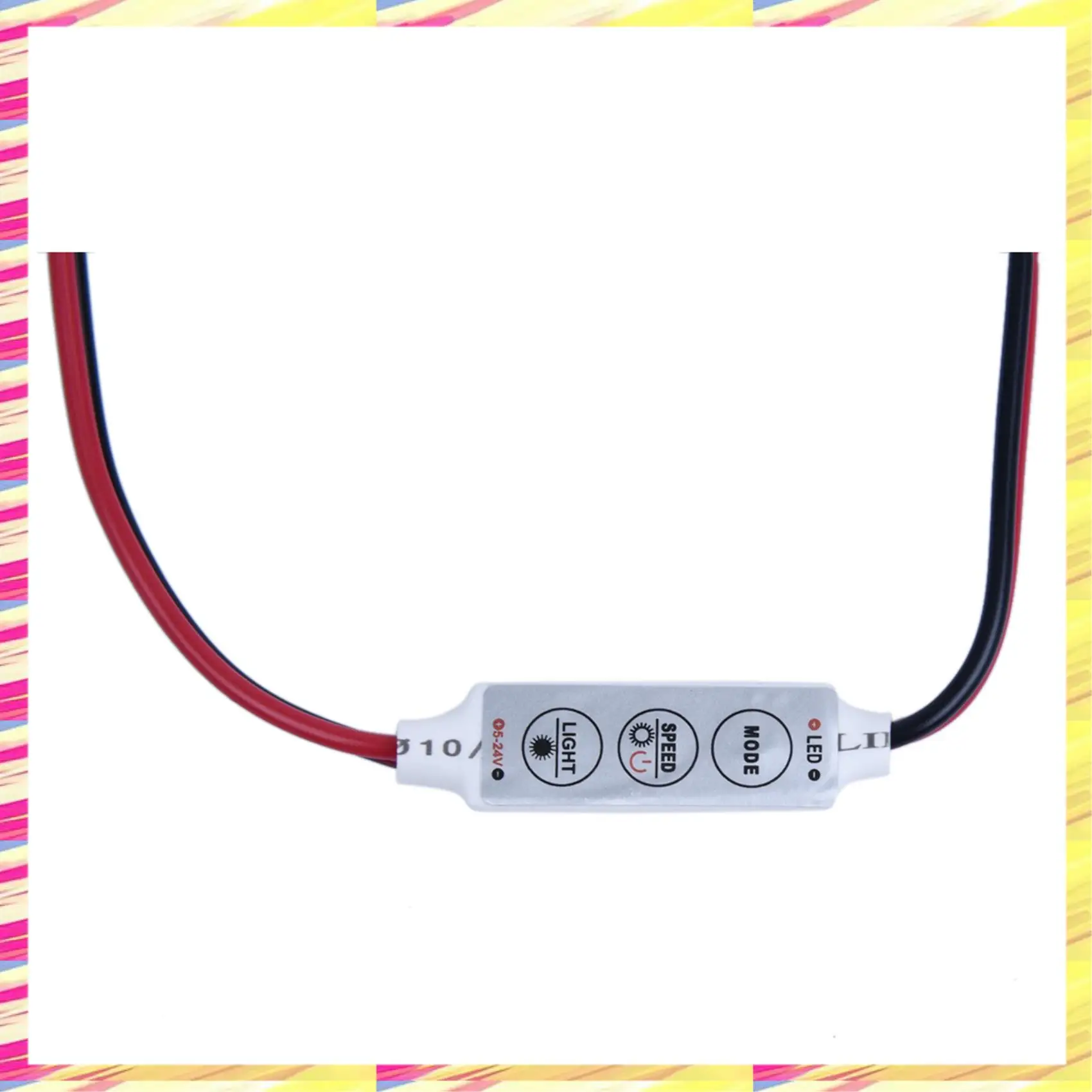 ABJJ 2X Mini 3 Keys Controller Dimmer For 3528 5050 LED Single Color Strip Light DC 12V 144W