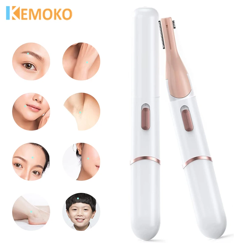 

Electric Eyebrow Trimmer USB Charging Electric Face Eyebrow Hair Trimmer Mini Portable Women Body Shaver Remover care Portable