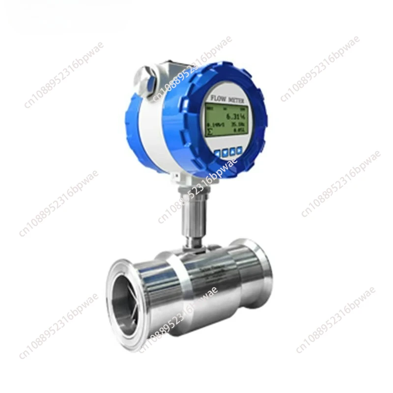 

Liquid water stainless steel flowmeter in-line tubular turbine flowmeter