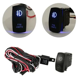 Hoge Kwaliteit Universele 12V 40a Kabelboom Met Aan/Uit Schakelaar Kit Voor Auto Led Mistlicht Kabelboom Zekering Schakelaar Dropship