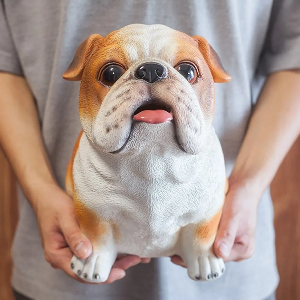 Simpatico salvadanaio per cani salvadanaio per cani, scatola di risparmio decorativa per animali di grande capacità, ornamenti per cani zodiacali dei cartoni animati apribili