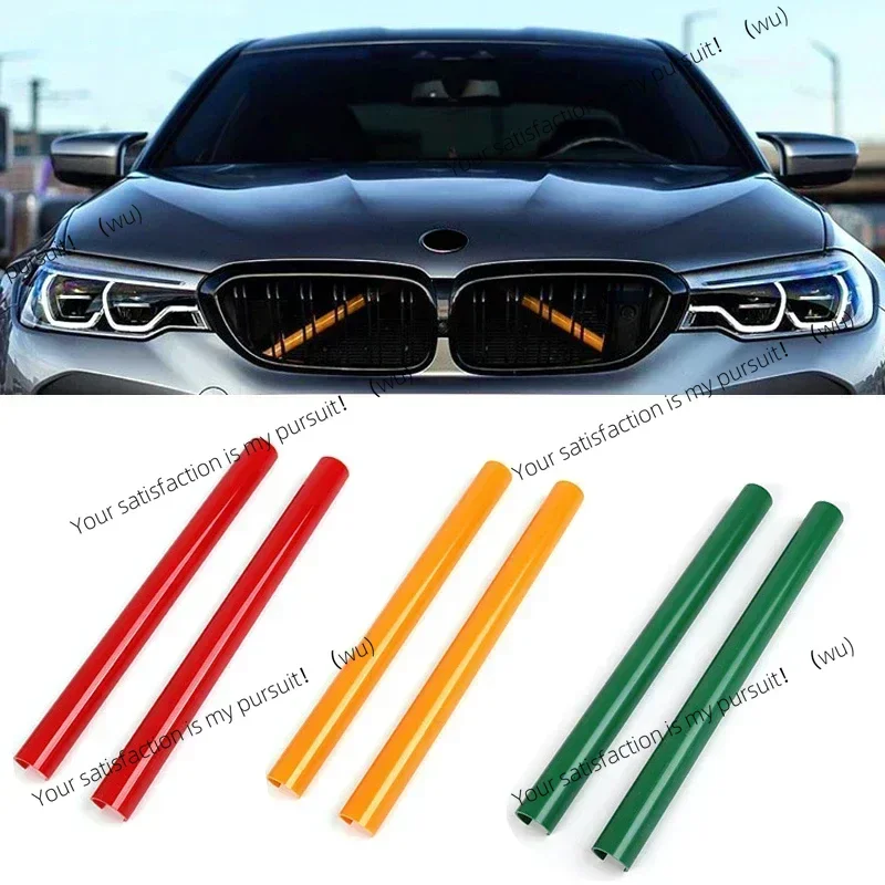 2Pcs Front Grille Trim Strips Cover Frame Stickers for BMW F20 F21 F22 F23 F30 F31 F32 F33 F34 F36 F44 F46 F45 1 2 3 4 Series