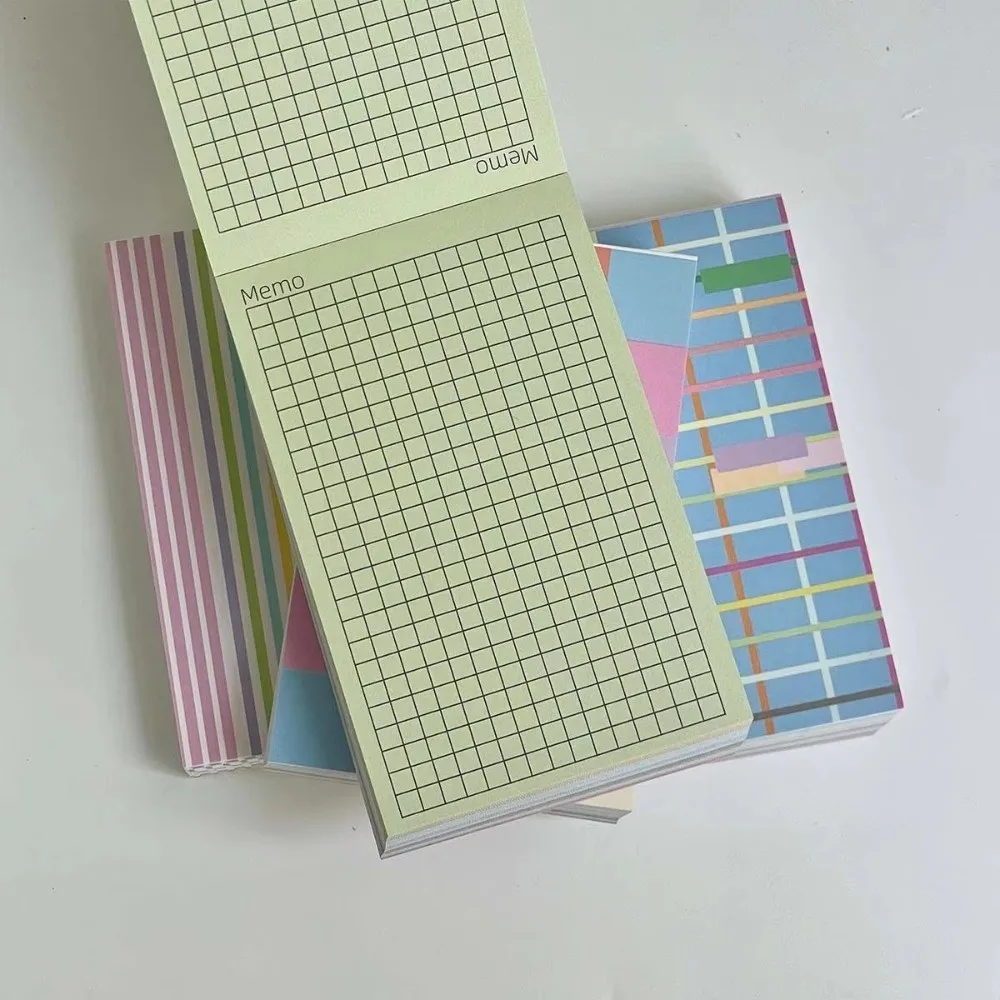 Stationery 120 Sheets Memo Pad Planner Inserts Inside Paper No-Sticky Colorful Notes DIY Crafts Sticky Notes