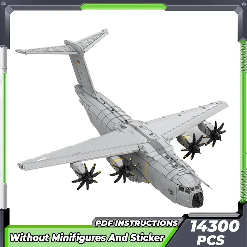 Moc Building Bricks Military Fighter Model Airbus A400M Atlas Technology Modular Blocks Gifts Christmas Toys DIY Sets Assembly