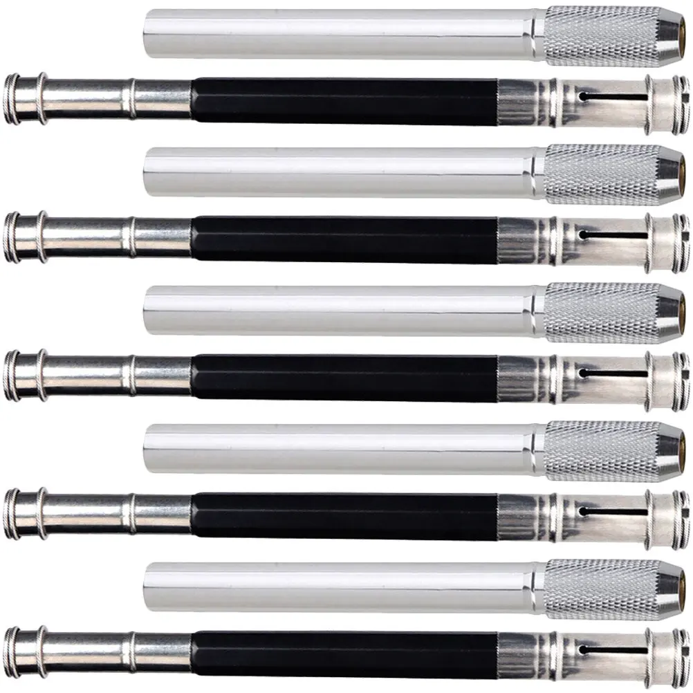 

10Pcs Natural Wood Pencil Extenders Compatible with Standard Hexagonal Pencils Drawing Sketching Writing Tool Art Student